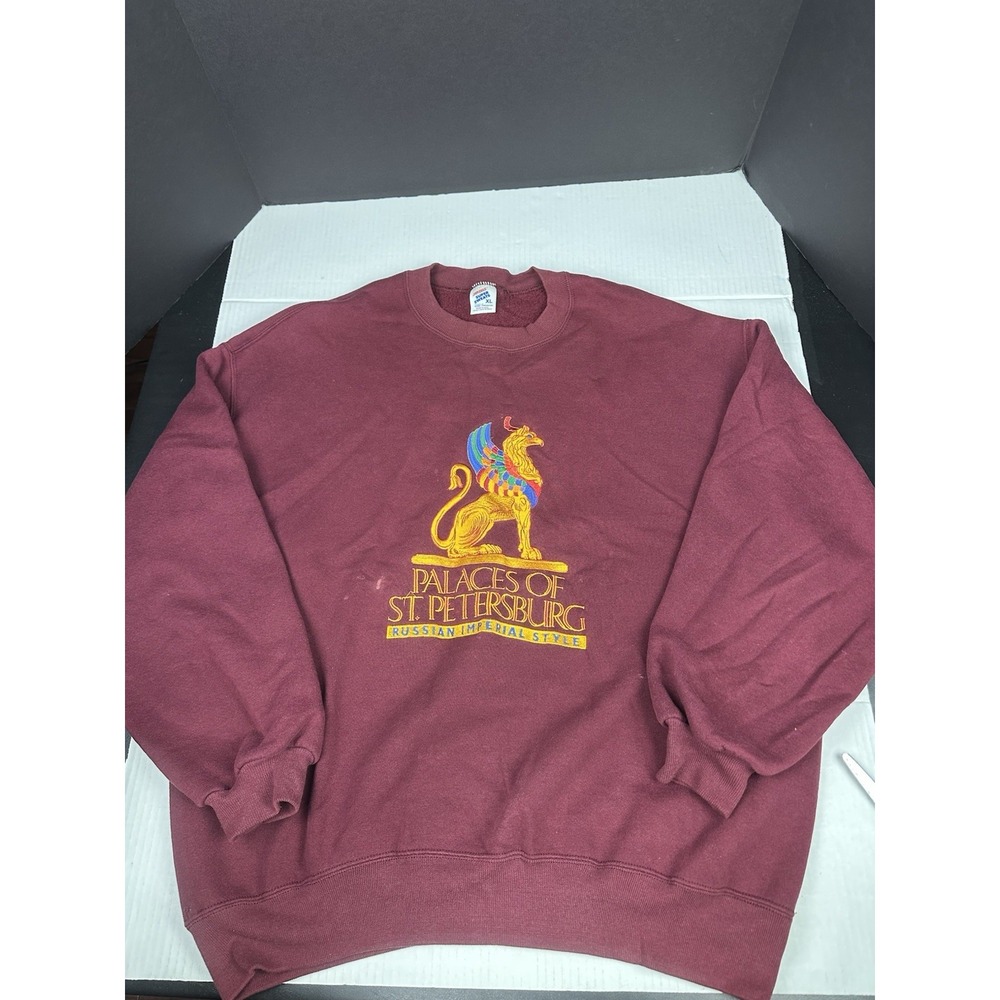 Vintage Palaces of St Petersburg Russian Imperial Style Sweatshirt X-Large